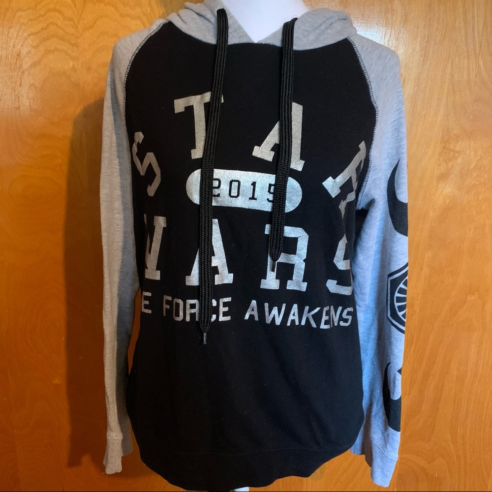 Star Wars Black Grey Silver Sweatshirt Hoodie